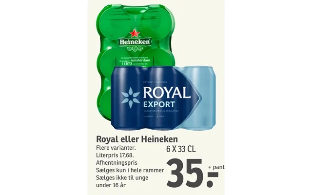 Royal Eller Heineken product image