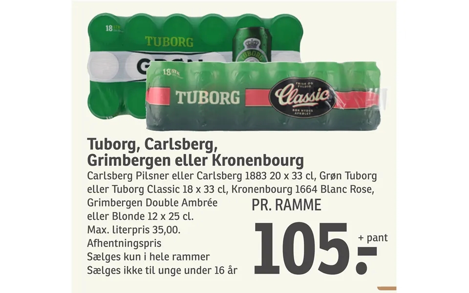 Tuborg, Carlsberg,