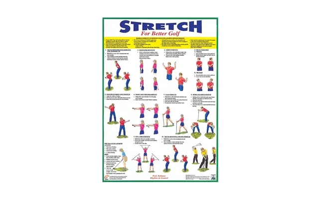Stretch lining better golf - poster with exercises product image