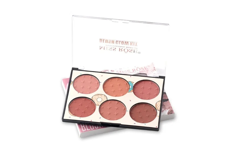 Miss Rose Blush Glow Palette 6 Farver