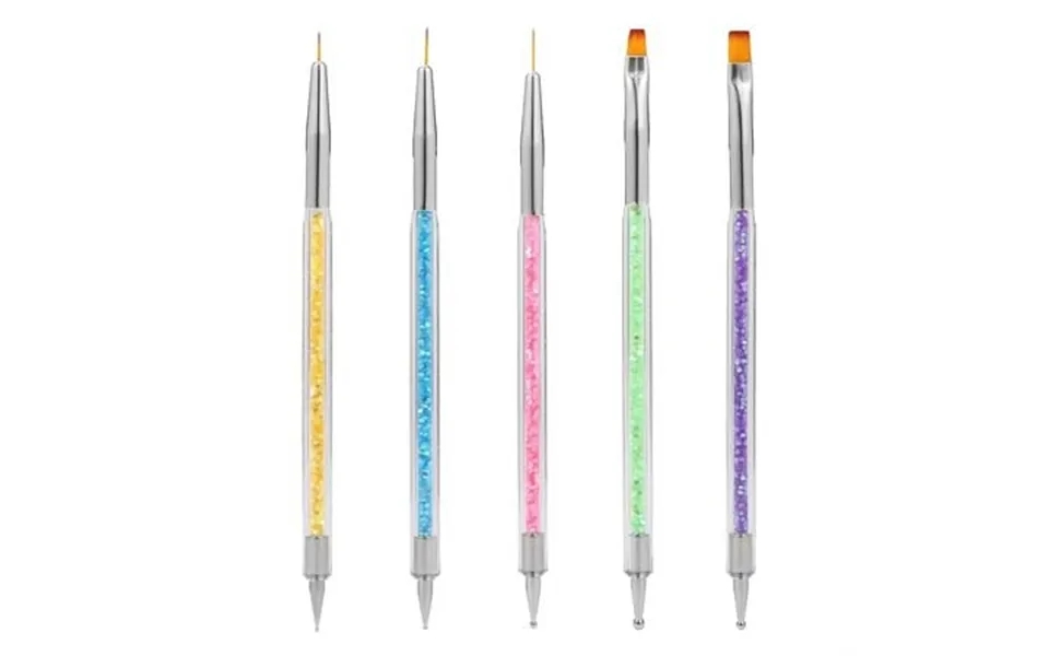 Nail Art Brush Neglepensler & Dotting Tools 5 Stk