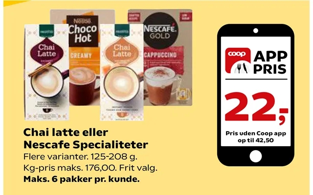 Chai Latte Eller Nescafe Specialiteter product image