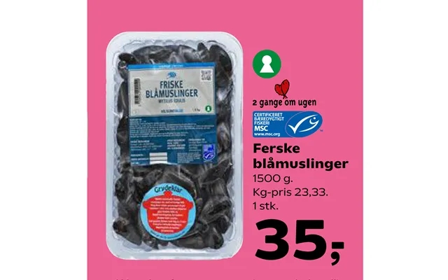 Ferske Blåmuslinger product image