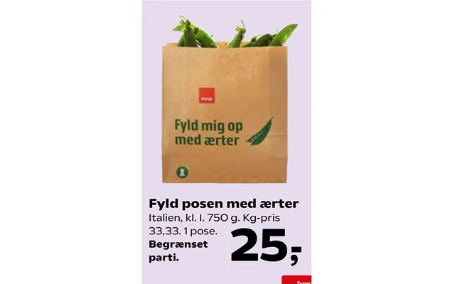 Fyld Posen Med Ærter product image