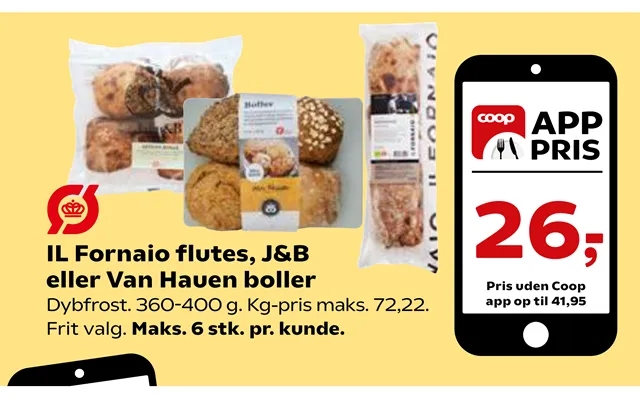 Il fornaio baguettes, j&b or van hauenstein buns product image