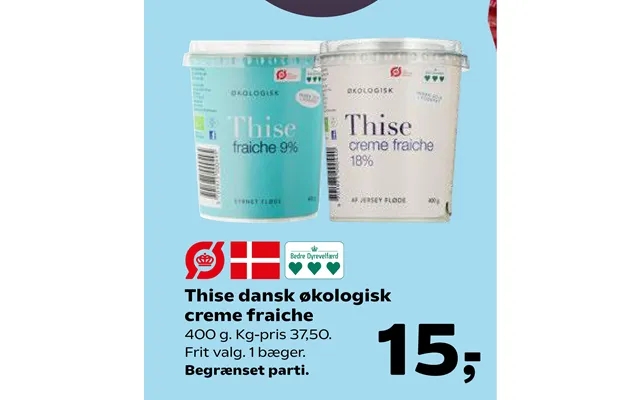 Thise Dansk Økologisk Creme Fraiche product image
