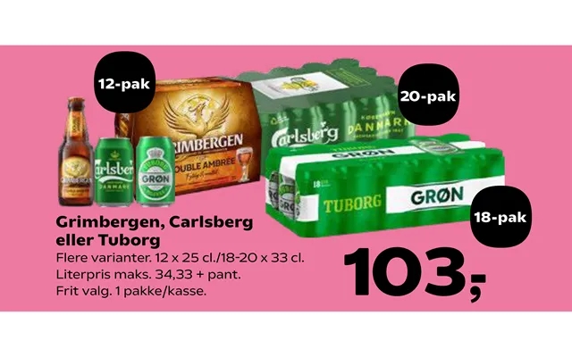 Grimbergen, Carlsberg Eller Tuborg product image