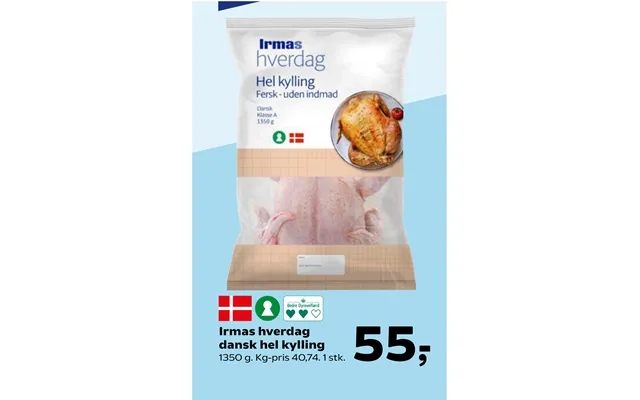 Irmas everyday danish whole chicken product image