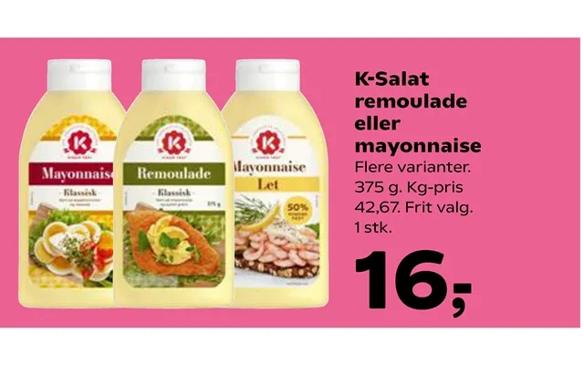 K-lettuce remoulade or mayonnaise product image