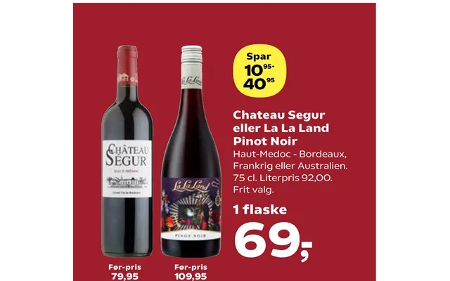 Château segur or la la country pinot noir product image