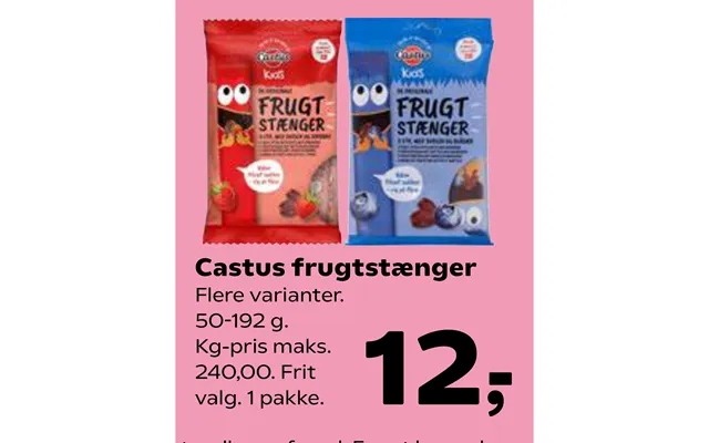 Castus fruit bars product image