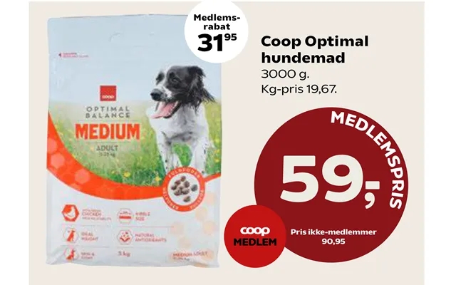 Coop optimal dog food product image