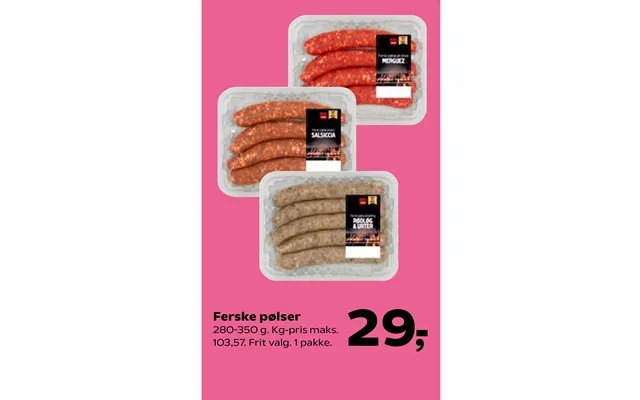 Fresh sausages product image