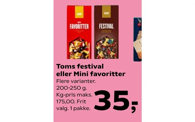 Toms festival or mini favorites product image