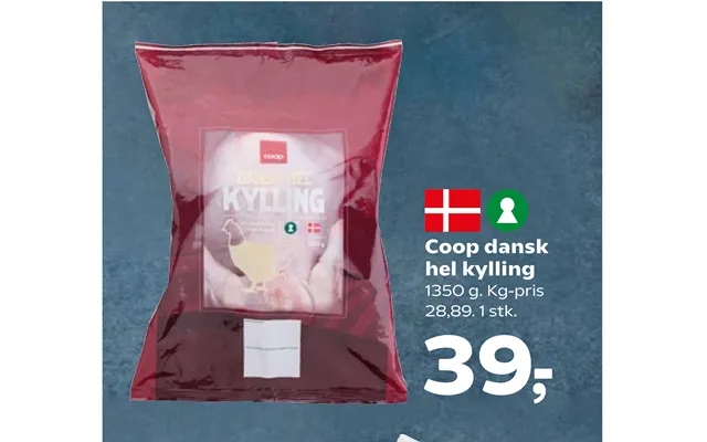 Coop danish whole chicken product image