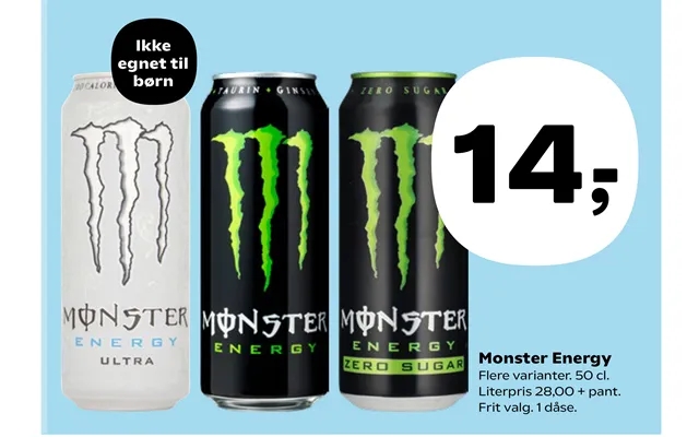 Not suitable to children monster energy product image