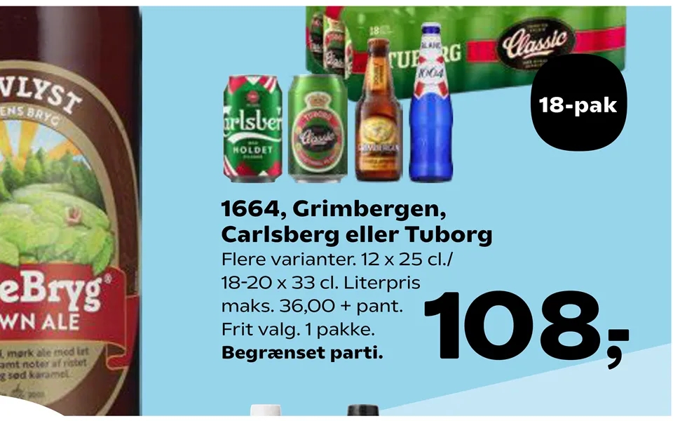 1664, Grimbergen, carlsberg or tuborg
