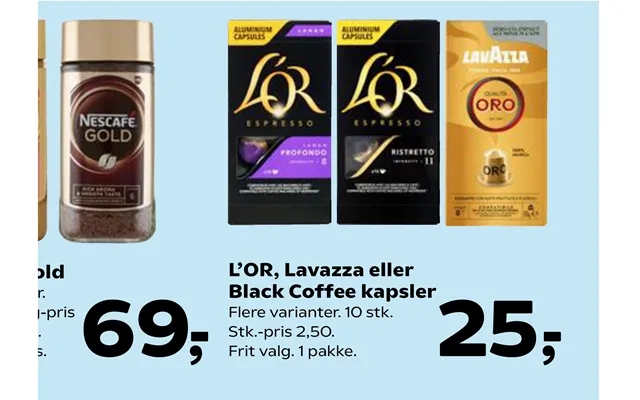 Black Coffee Kapsler Nescafé Gold product image