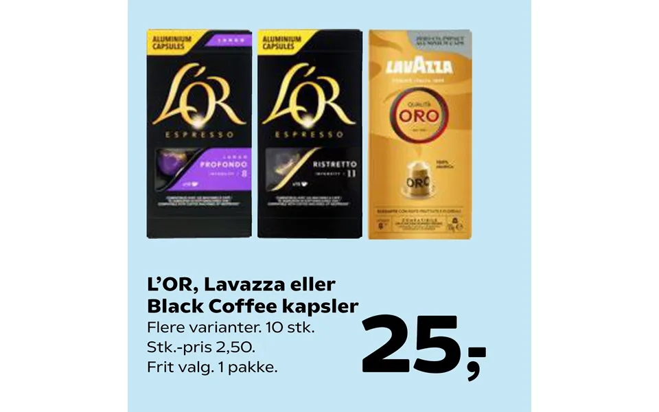 Black Coffee Kapsler