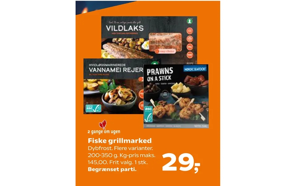 Fish grillmarked