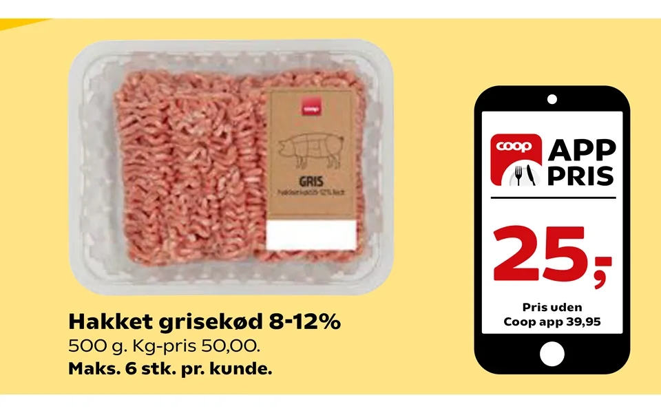 Chopped pork 8-12%