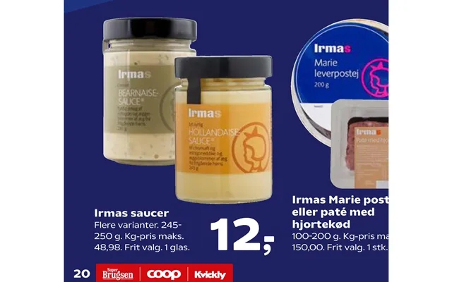 Irmas marie pâté or pate with deer meat irmas sauces product image