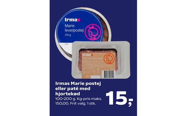 Irmas marie pâté or pate with deer meat product image