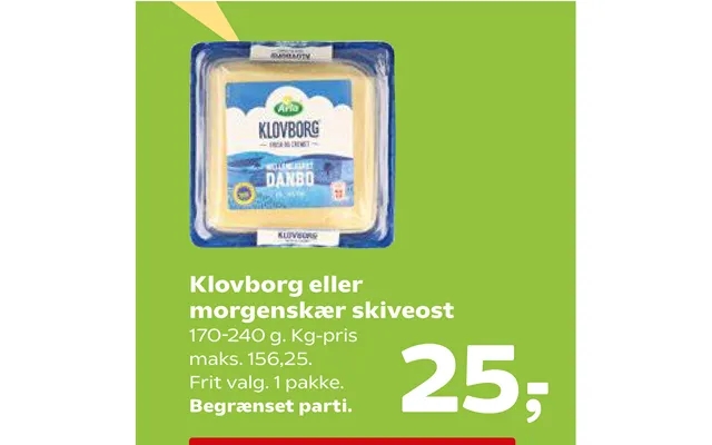 Klovborg or morgenskær skiveost product image