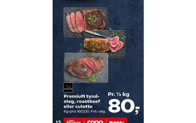 Premium Tyndsteg, Roastbeef Eller Culotte product image