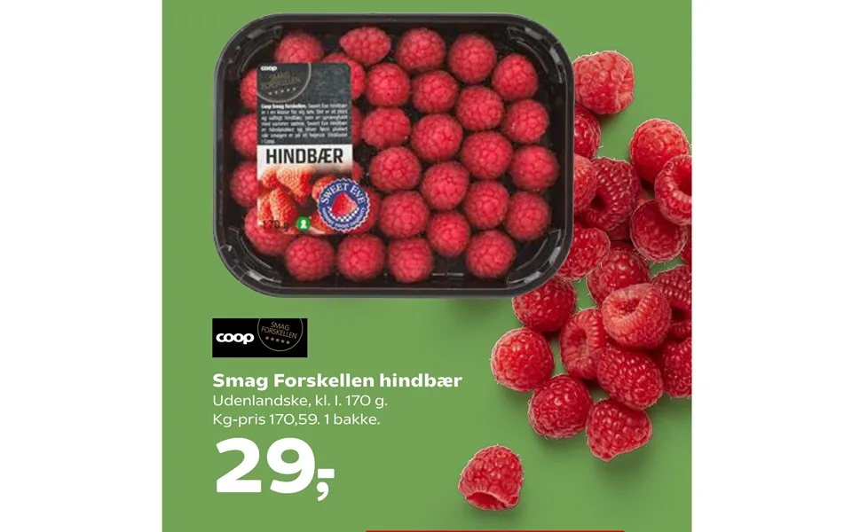 Taste difference raspberries