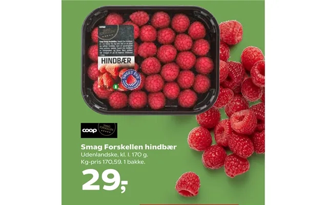 Taste difference raspberries product image