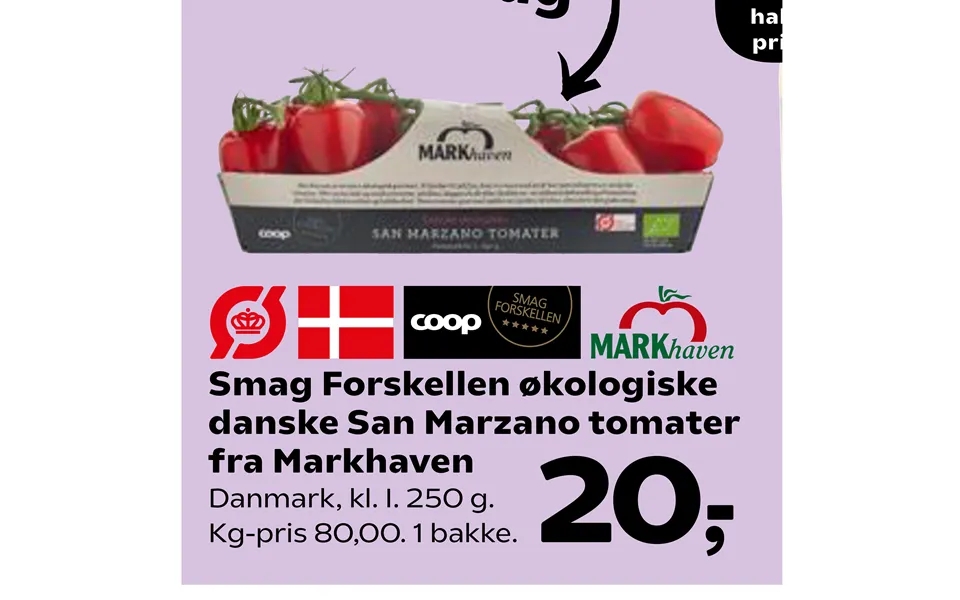 Smag Forskellen Økologiske Danske San Marzano Tomater