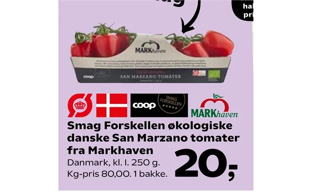 Smag Forskellen Økologiske Danske San Marzano Tomater product image