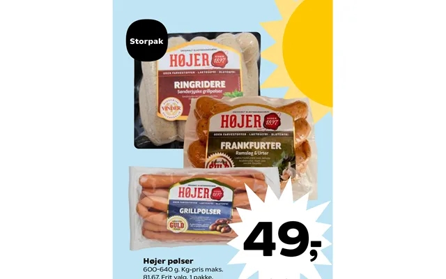 Economy pack noisier sausages product image