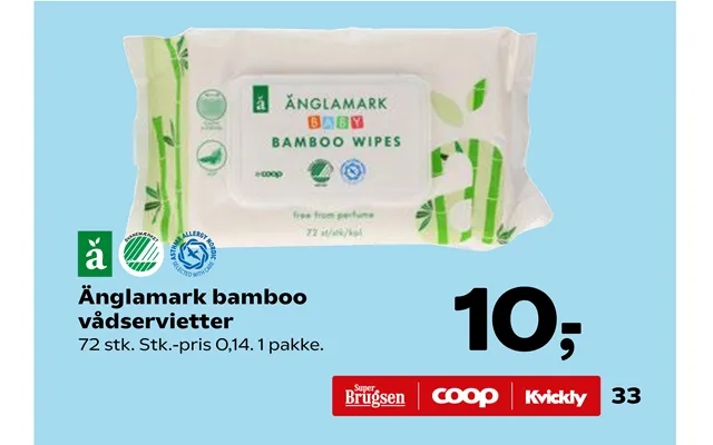 Änglamark bamboo wipes product image