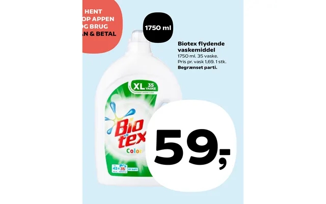 Biotex floating detergent product image