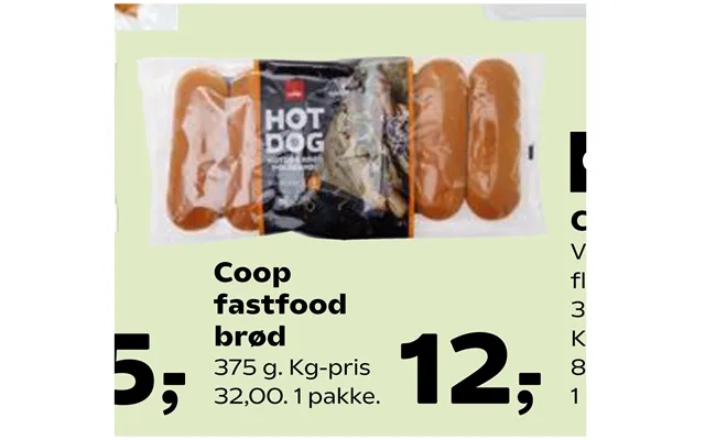 Coop fast food bread product image