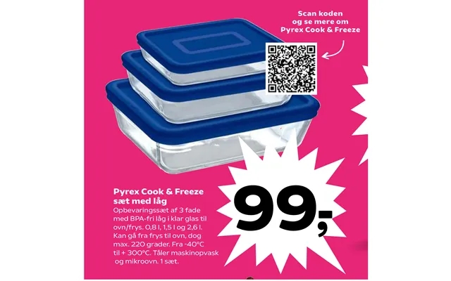 Pyrex cook & freeze product image