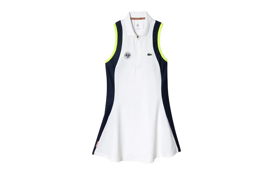Lacoste Sport Roland Garros Dress White Navy Ledge