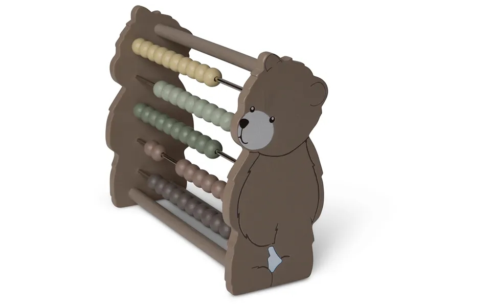 Riley Wooden Abacus 5 Rows - Bear