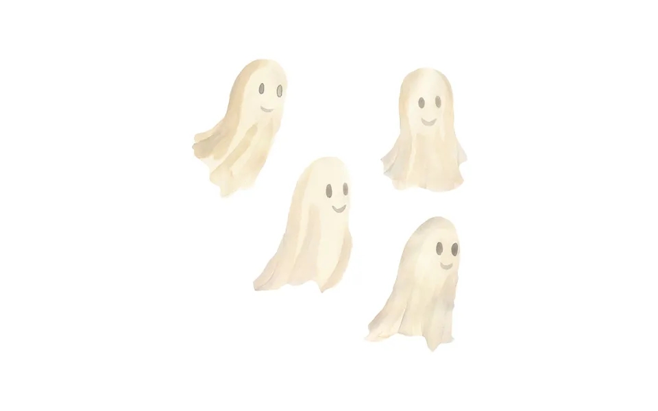Wallsticker Friendly Ghosts - White