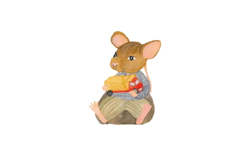 Wallsticker victor thé mouseover - brown