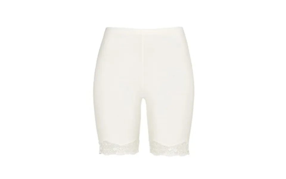 Damella Bamboo Lace Shorts Hvid Uld Medium Dame
