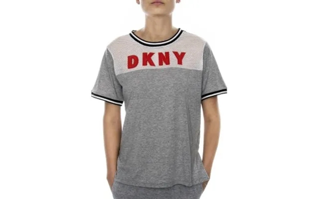 Dkny spell it out ss tee gray medium lady product image