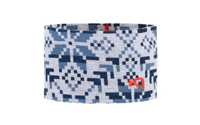 Kari traa detailed headband blue pattern wool one size lady product image