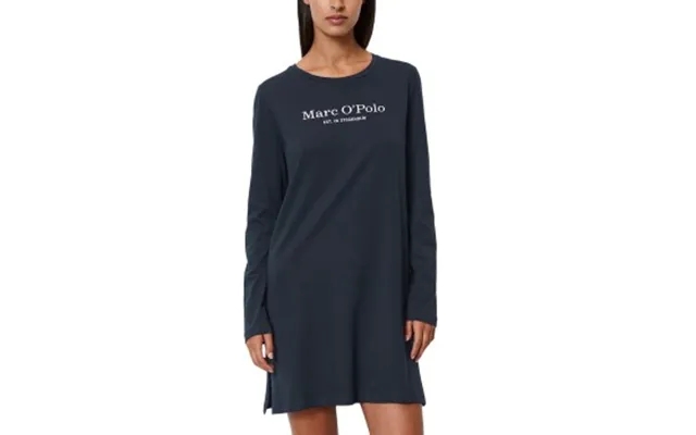 Marc island polo longsleeve dress navy cotton medium lady product image