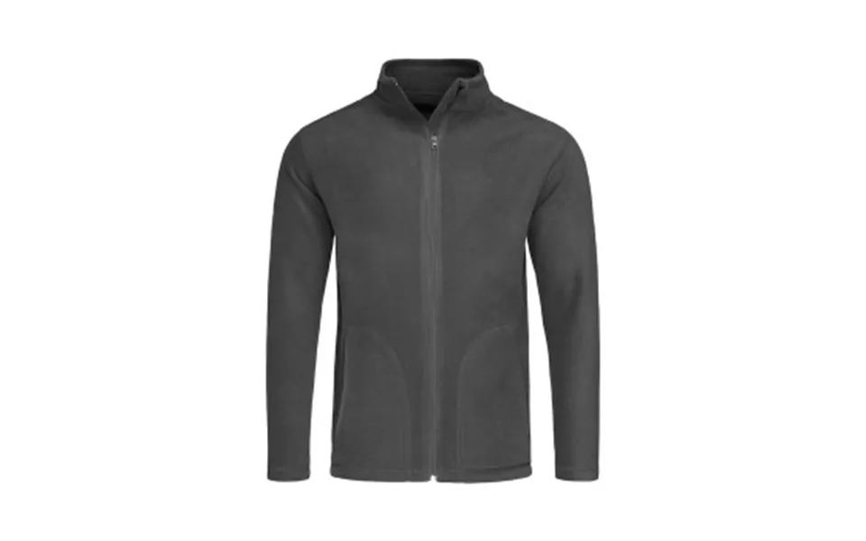 Stedman Active Fleece Jacket For Men Grå Polyester Medium Herre