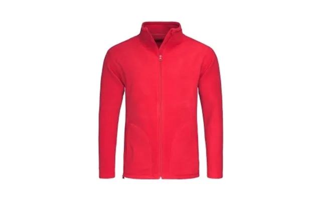 Stedman Active Fleece Jacket For Men Rød Polyester Small Herre product image