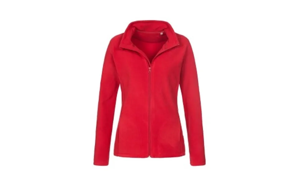 Stedman Active Fleece Jacket For Women Rød Polyester Medium Dame