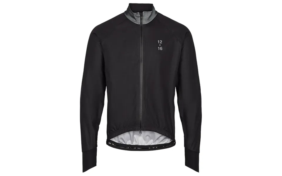 Twelve Sixteen Cykelregnjakke Edro 100% Vandtæt Sort - Medium Black